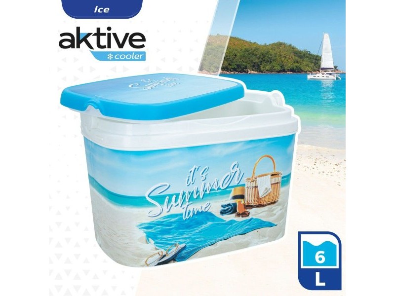Комплект за пинг-понг Aktive Summer Beach Пластмаса 6 L 29 x 20 x 19,5 cm (8 броя)