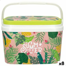 Комплект за пинг-понг Aktive Summer tropical Пластмаса 6 L 29 x 20 x 19,5 cm (8 броя)