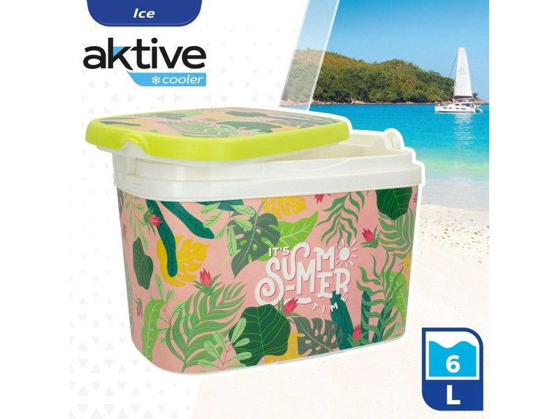 Комплект за пинг-понг Aktive Summer tropical Пластмаса 6 L 29 x 20 x 19,5 cm (8 броя)