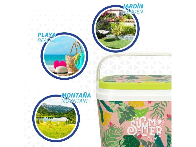 Комплект за пинг-понг Aktive Summer tropical Пластмаса 6 L 29 x 20 x 19,5 cm (8 броя)
