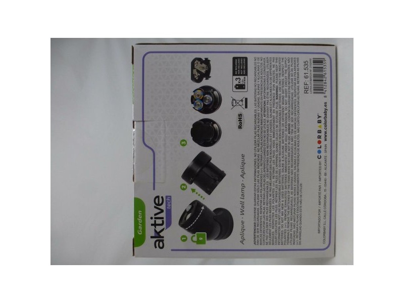 LED светлина със сензор за движение Aktive Пластмаса 10,5 x 12,5 x 13,5 cm (12 броя)