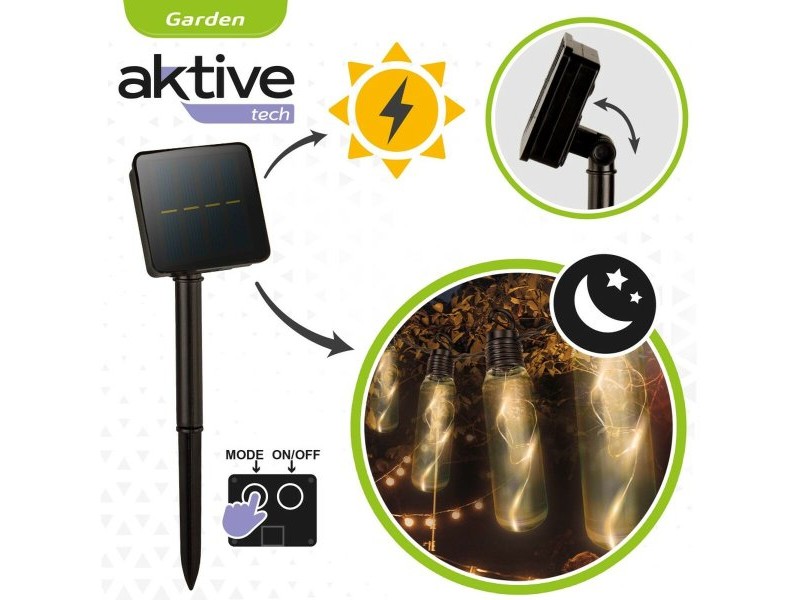 Гирлянда от LED Светлини Aktive LED 180 x 17,5 x 4 cm (6 броя)