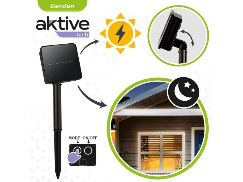 Лента за светлини Aktive LED Бял Градина 3 m (6 броя)
