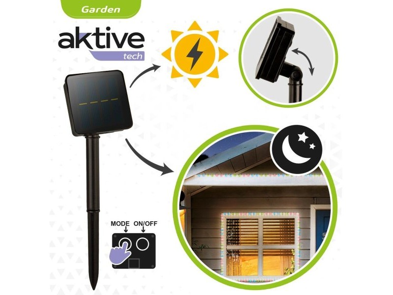 Лента за светлини Aktive LED Многоцветен Градина 3 m (6 броя)