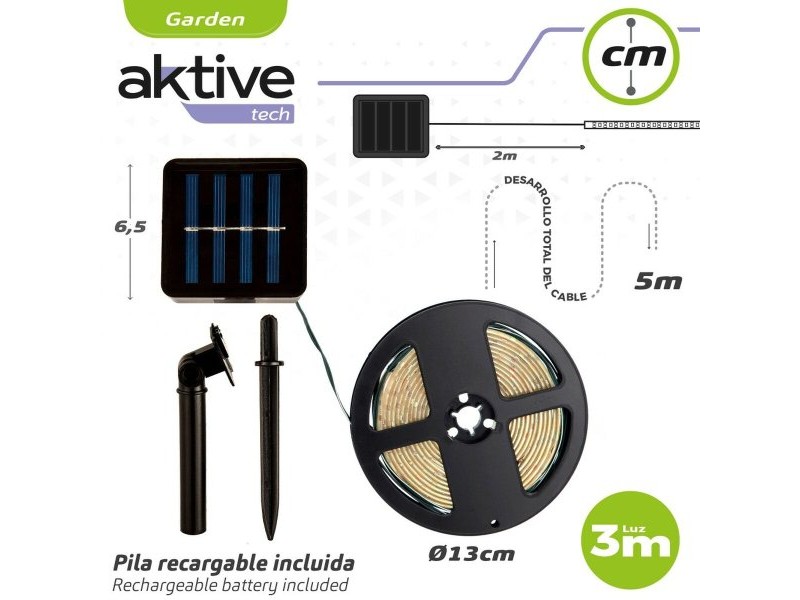 Лента за светлини Aktive LED Многоцветен Градина 3 m (6 броя)