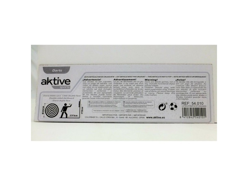 мишена Aktive 29 x 29 x 1,5 cm (12 броя)