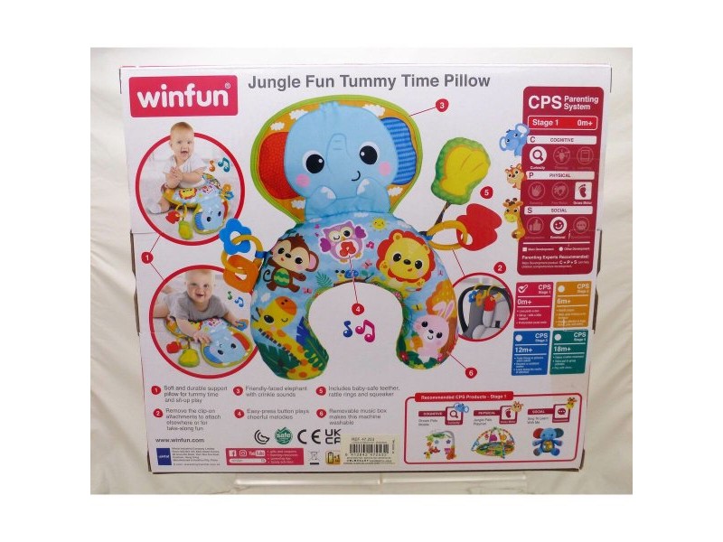 Музикална Играчка Winfun 32 x 8,5 x 42 cm (2 броя) Възглавница Дрънкалка