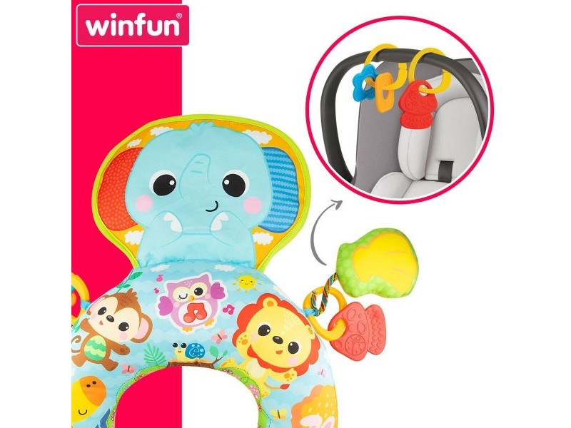 Музикална Играчка Winfun 32 x 8,5 x 42 cm (2 броя) Възглавница Дрънкалка