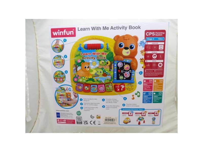 Детска интерактивна книга Winfun 26,5 x 4,5 x 23,5 cm ES (4 броя)