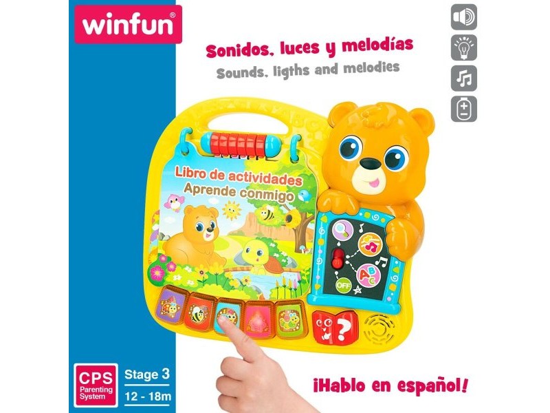 Детска интерактивна книга Winfun 26,5 x 4,5 x 23,5 cm ES (4 броя)
