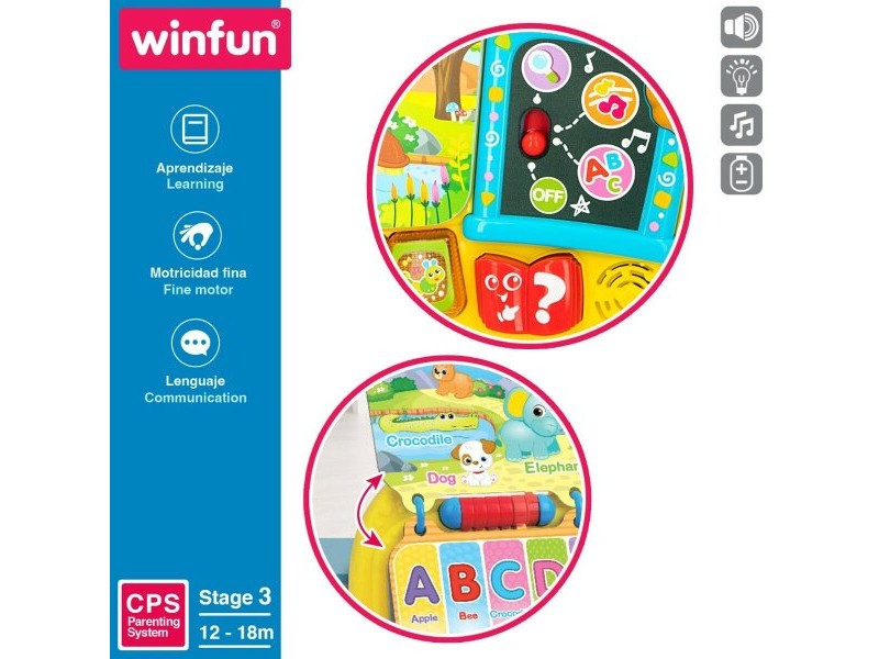 Детска интерактивна книга Winfun 26,5 x 4,5 x 23,5 cm ES (4 броя)
