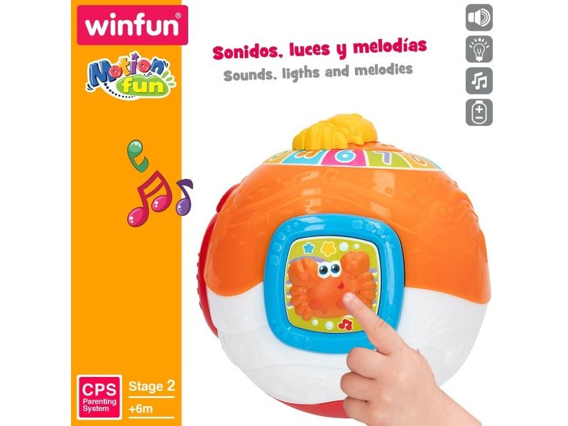 Музикална Играчка Winfun 15 x 15 cm (4 броя) Pall Музикална Играчка Winfun 15 x 15 cm (4 броя) Pall
