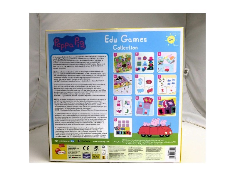 Образователна Игра Peppa Pig Edu Games Collection 24,5 x 0,2 x 24,5 cm (6 броя) 10 в 1