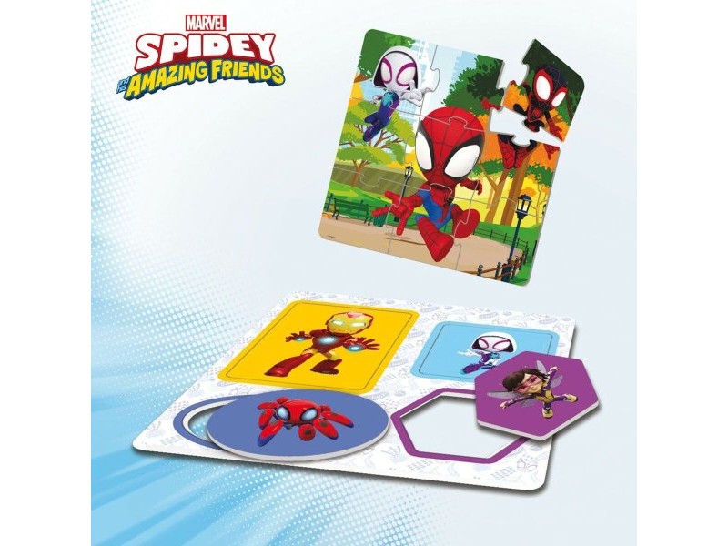 Образователна Игра Spidey 24,5 x 0,2 x 24,5 cm (6 броя) 10 в 1