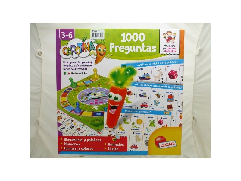 Образователна Игра Lisciani Giochi 1000 preguntas 27 x 6 x 27 cm ES (6 броя)