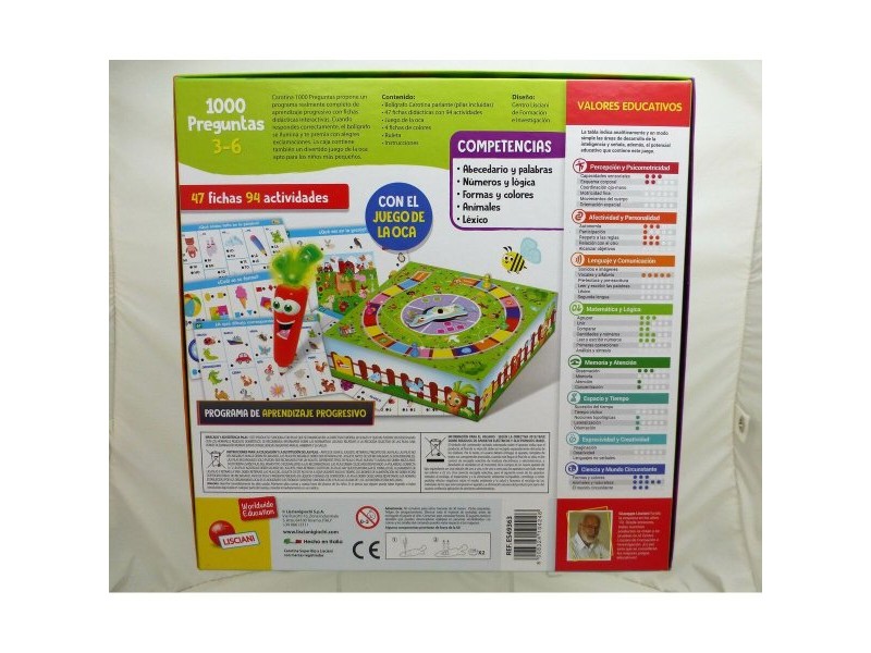 Образователна Игра Lisciani Giochi 1000 preguntas 27 x 6 x 27 cm ES (6 броя)