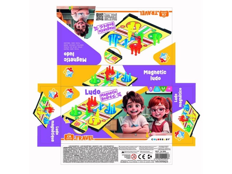 Парчези CB Games 20 x 2 x 20 cm Магнитна Пътуване (18 Части) (12 броя) Парчези CB Games 20 x 2 x 20 cm Магнитна Пътуване (18 Части) (12 броя)
