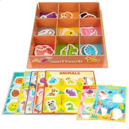 Образователна Игра Lisciani Giochi 26 x 6 x 26 cm цвята Метод Монтесори 61 Части (6 броя)