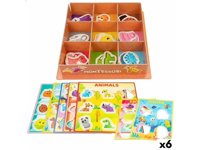 Образователна Игра Lisciani Giochi 26 x 6 x 26 cm цвята Метод Монтесори 61 Части (6 броя)