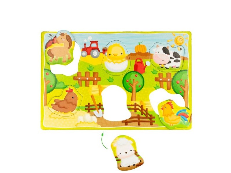 Образователна Игра Lisciani Giochi 26 x 6 x 26 cm Животни Метод Монтесори 67 Части (6 броя)