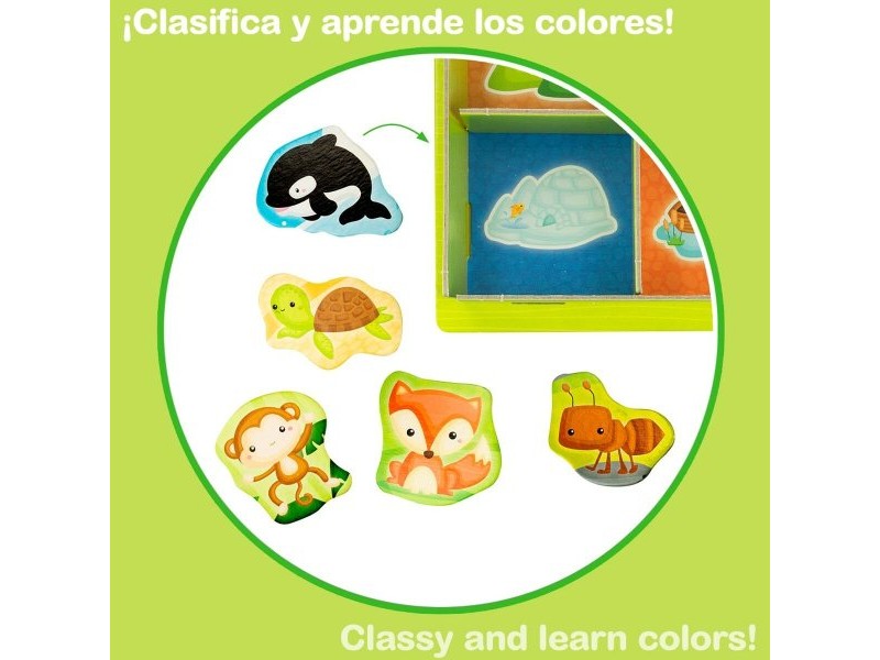 Образователна Игра Lisciani Giochi 26 x 6 x 26 cm Животни Метод Монтесори 67 Части (6 броя)