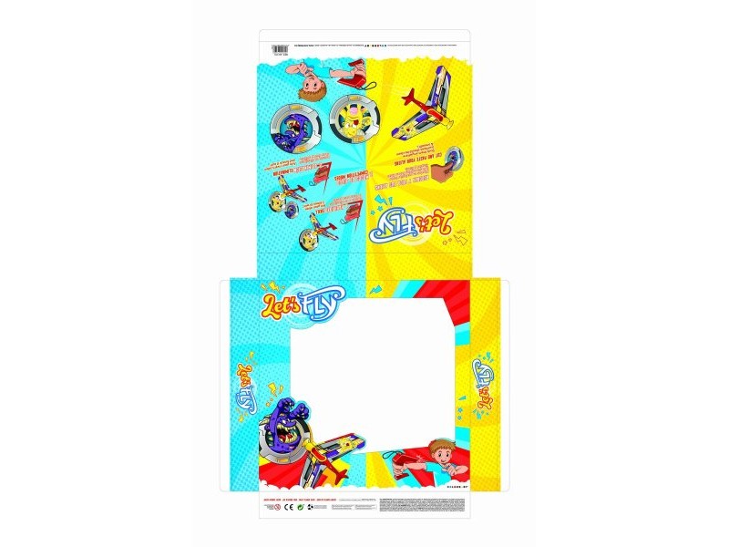Самолет Colorbaby Let's Fly грънчар 14,5 x 3,5 x 25 cm (6 броя)