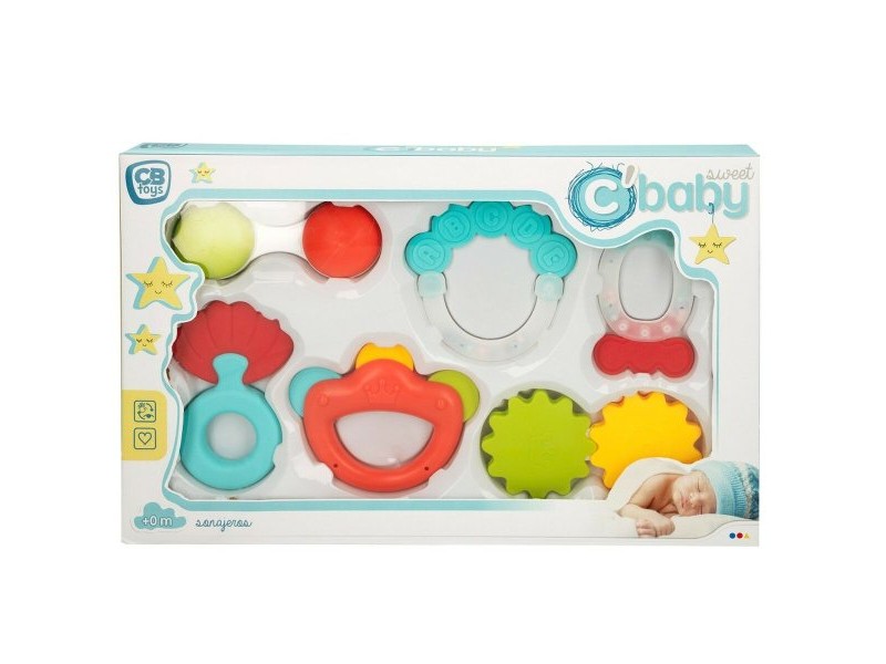 Комплект дрънкалки Colorbaby 6 Части 12,5 x 1,5 x 6,5 cm (6 броя)