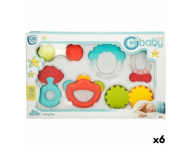 Комплект дрънкалки Colorbaby 6 Части 12,5 x 1,5 x 6,5 cm (6 броя)