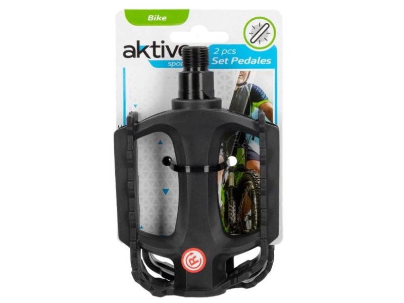 Педали Aktive 11 x 3 x 8 cm Колело 2 Части Черен 24 броя