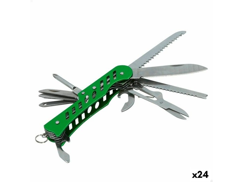 Многофункционален Aktive Зелен Къмпинг 2,5 x 9 x 1,2 cm (24 броя)