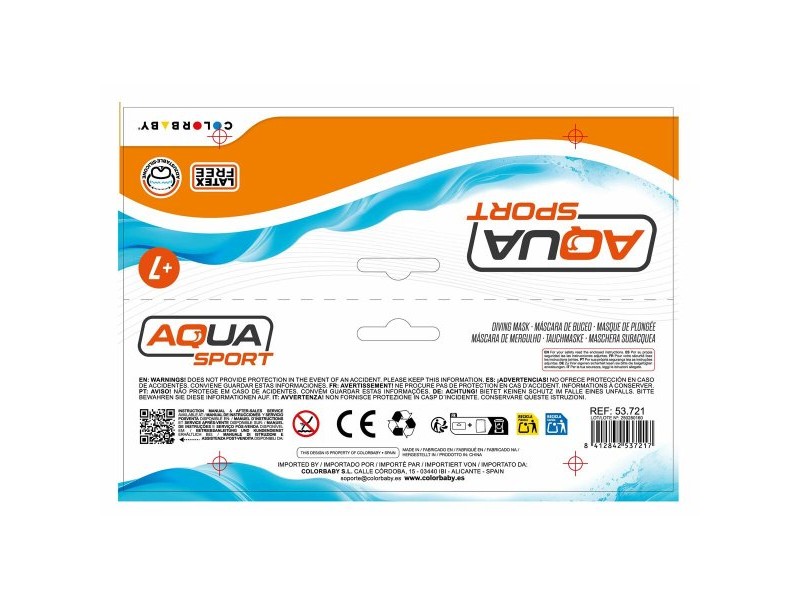 Очила за гмуркане AquaSport (12 броя) Детски