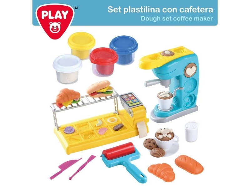 Творческа Игра за Моделиране с Глина PlayGo (2 броя) Kафемашина