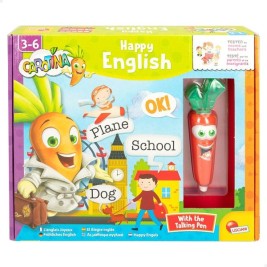Образователна Игра Lisciani Giochi Carotina Baby Happy English 4,5 x 14,5 x 3 cm Електронно Пъзел (6 броя)