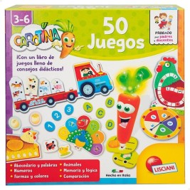Образователна Игра Lisciani Giochi Carotina Baby 50 Juegos 4,5 x 14,5 x 3,5 cm Електронно (6 броя)