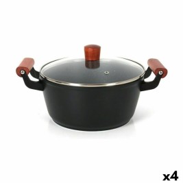 Касерола със Стъклен Капак Quttin Doha 39 x 28 x 15 cm (4 броя)