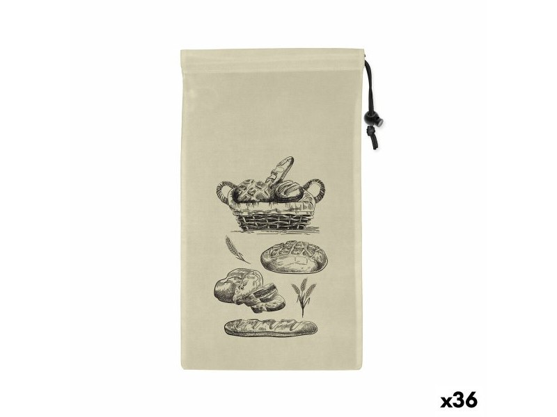 Комплект торбички за многократна употреба Quttin Хляб TNT (Non Woven) 2 Части 25 x 45 cm (36 броя)