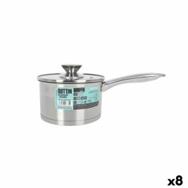 Тиган за Сос с Капак Quttin Hermes 1,8 L Стомана (8 броя)