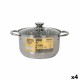 Тенджера със Стъклен Капак Quttin New neron Стомана 10 L (4 броя)