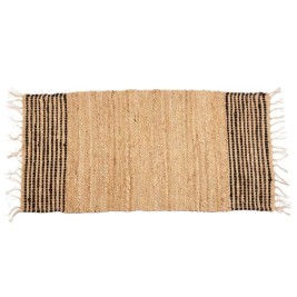 Килим Gift Decor Черен Естествен Райета 70 x 1 x 140 cm (8 броя)