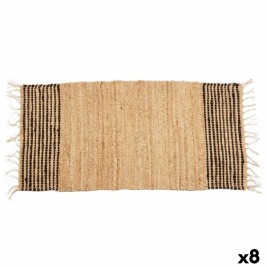 Килим Gift Decor Черен Естествен Райета 70 x 1 x 140 cm (8 броя)