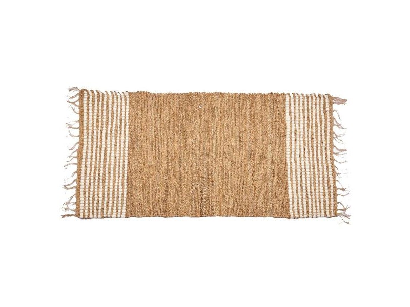 Килим Gift Decor Черен Естествен Райета 70 x 1 x 140 cm (8 броя)