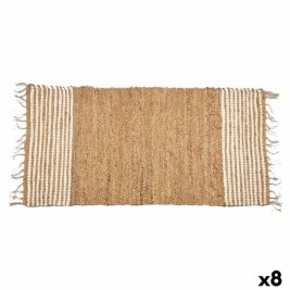 Килим Gift Decor Черен Естествен Райета 70 x 1 x 140 cm (8 броя)