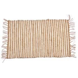 Килим Gift Decor Бял Естествен Райета 60 x 1 x 90 cm (12 броя)