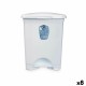 Кошче с педал Бял Пластмаса 10 L (8 броя)