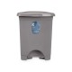 Кошче с педал Сив Пластмаса 10 L (8 броя)