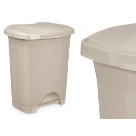 Кошче с педал Бежов Пластмаса 10 L (8 броя)