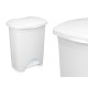 Кошче с педал Бял Пластмаса 30 L (4 броя)