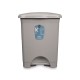 Кошче с педал Сив Пластмаса 30 L (4 броя)