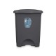 Кошче с педал Антрацит Пластмаса 30 L (4 броя) Кошче с педал Антрацит Пластмаса 30 L (4 броя)