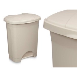 Кошче с педал Бежов Пластмаса 30 L (4 броя)